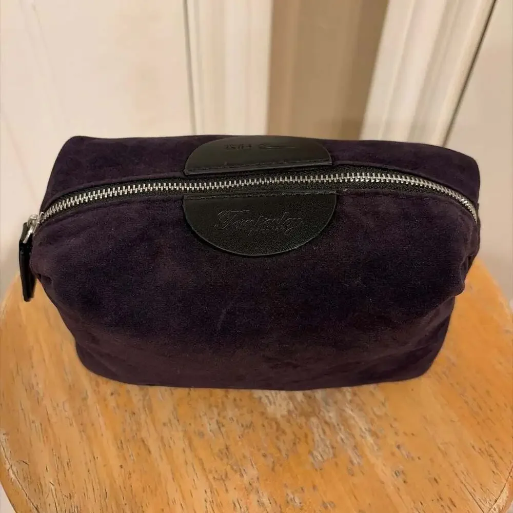 Temperley London British Airways First Class Suede Toiletry Cosmetic Wash Bag